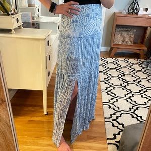Intermix silky maxi skirt